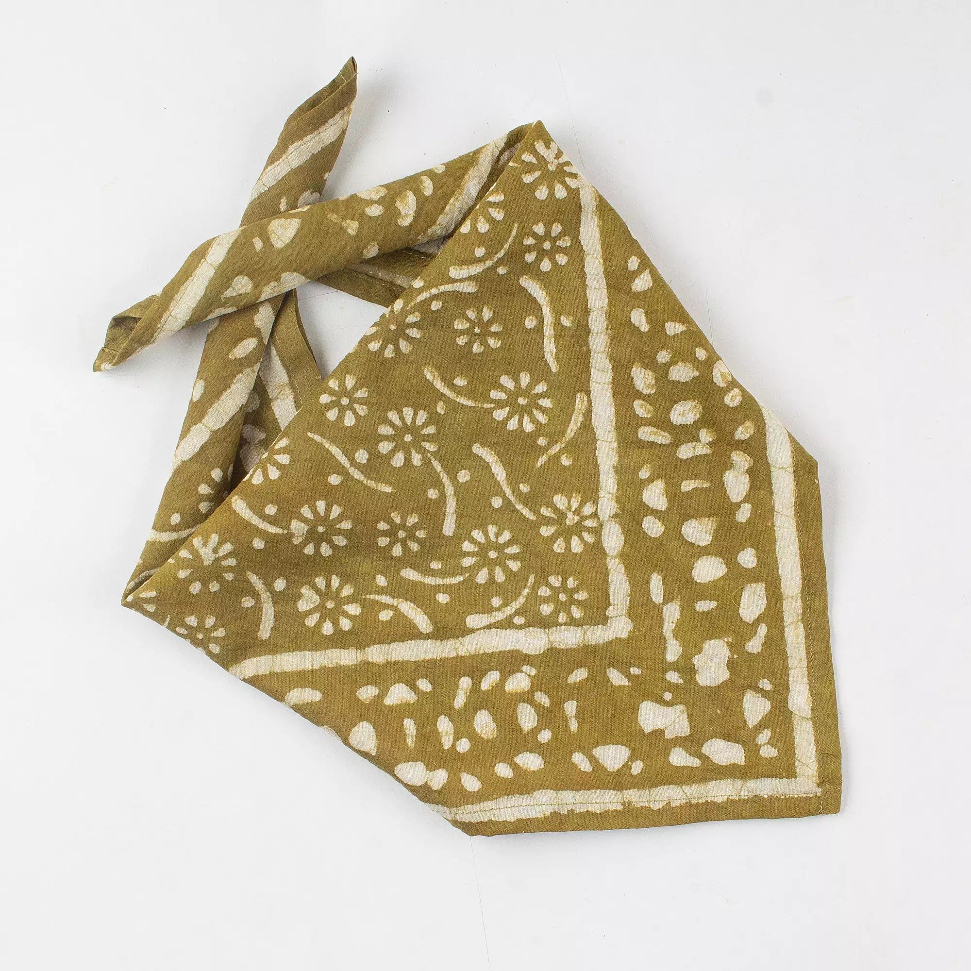 Dabu Hand Block Print Cotton Wrap Bandana for Men And Women 625